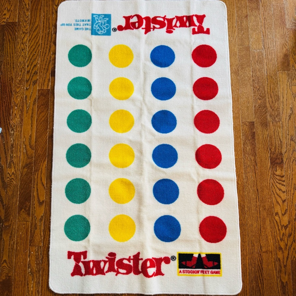 Twister Family Game Kids Room Floor Rug Teacher Birthday Daycare Anti slip back
